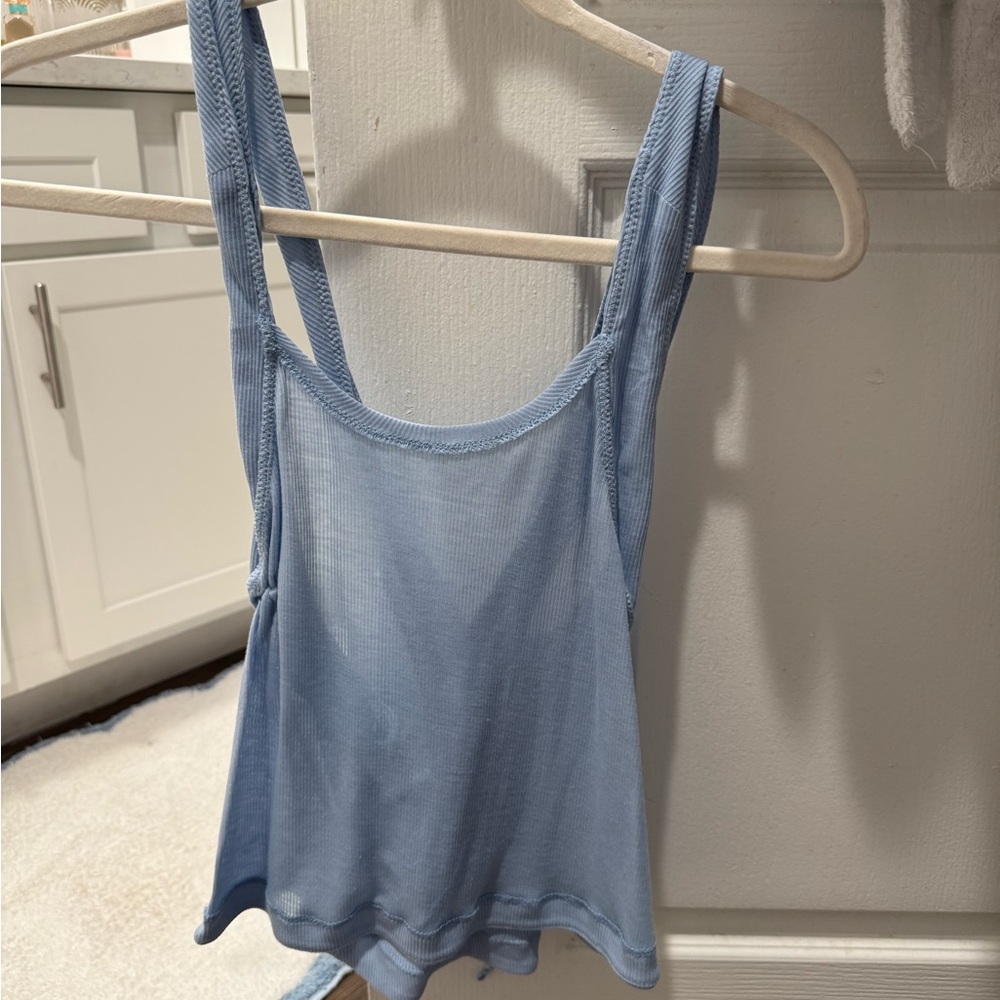 Free People Blue Top